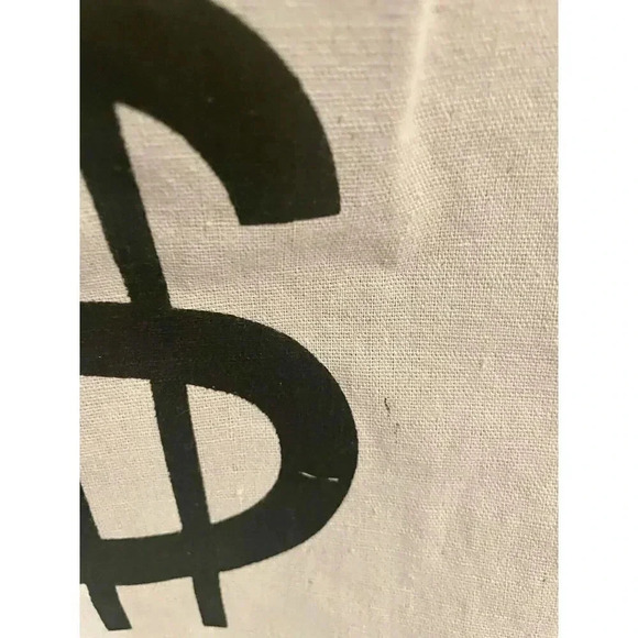 Wild West Bank Robber Money Bag Sack Pouch Outlaw Western Costume Accessory Prop - Picture 2 of 4